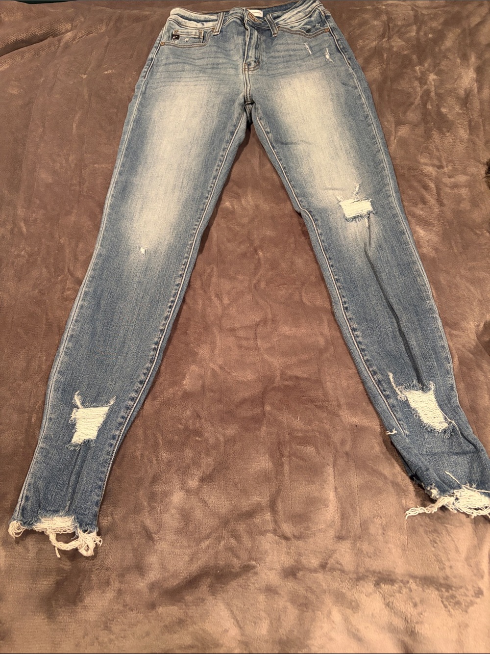 KanCan Light Blue Distressed Skinny Jeans